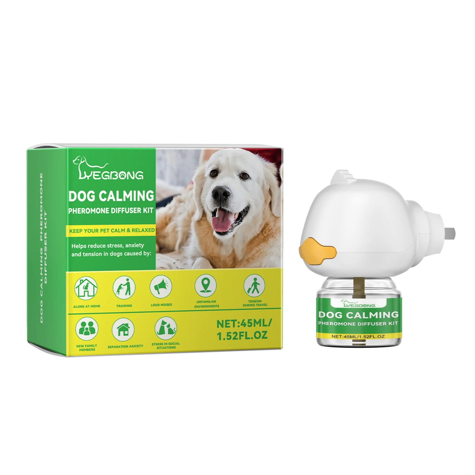 Kit Difusor de Feromonas Calmantes para Perros 45ml
