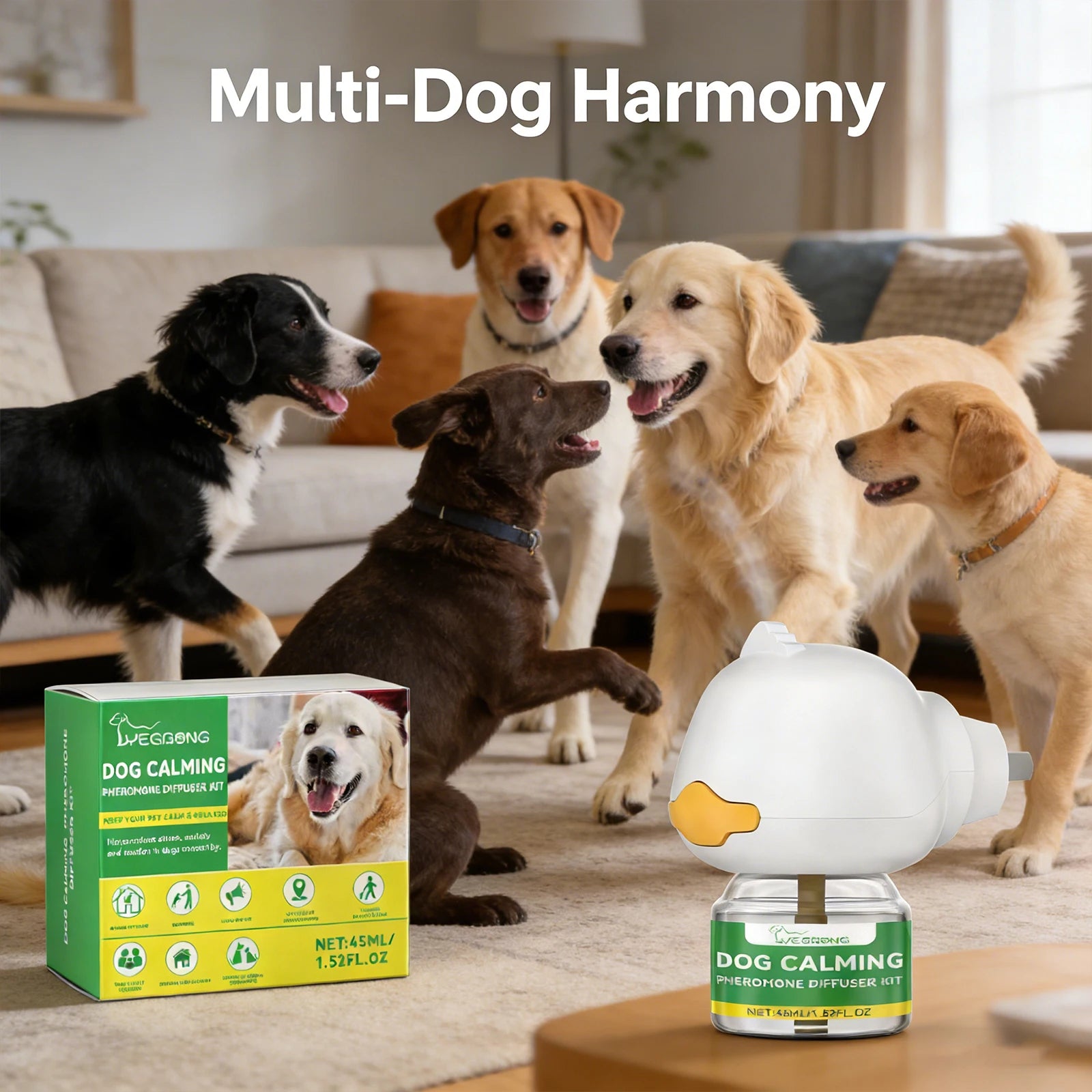 Kit Difusor de Feromonas Calmantes para Perros 45ml